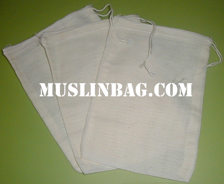 100% Unbleached Cotton Muslin Drawstring Bags - Made in USA ...